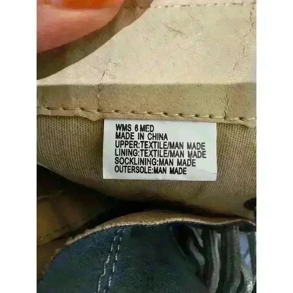 Candies Boho Canash Blue Vegan Leather Boots  SZ 6 - Picture 4 of 4